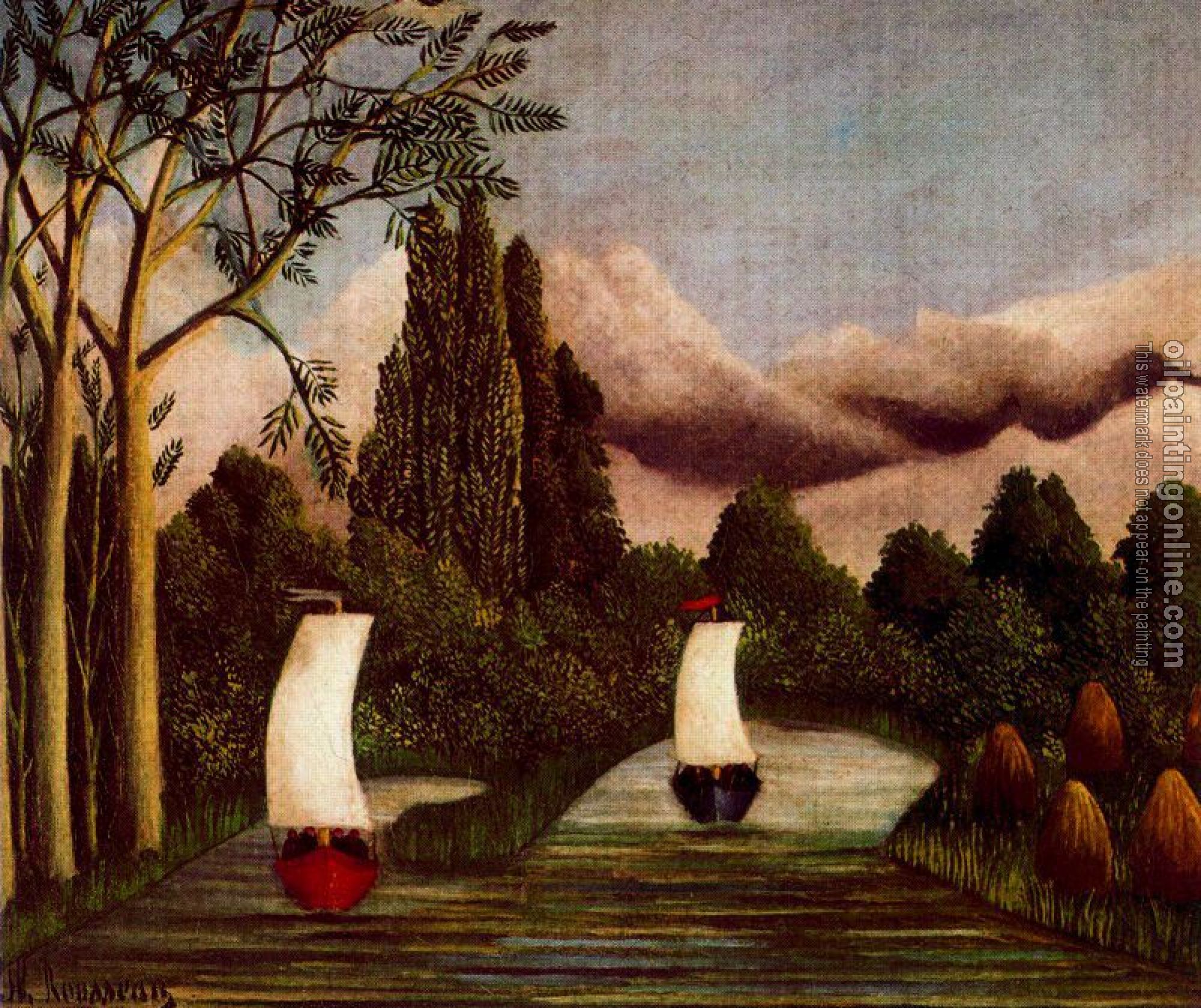 Henri Rousseau - The Banks of the Oise